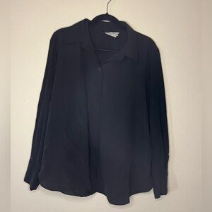 H&M women’s black button up. Size L